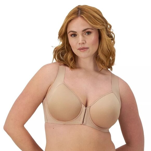NWT Bali One Smooth U Posture EverSmooth Back Underwire Bra Sz 36C Nude - Picture 1 of 7